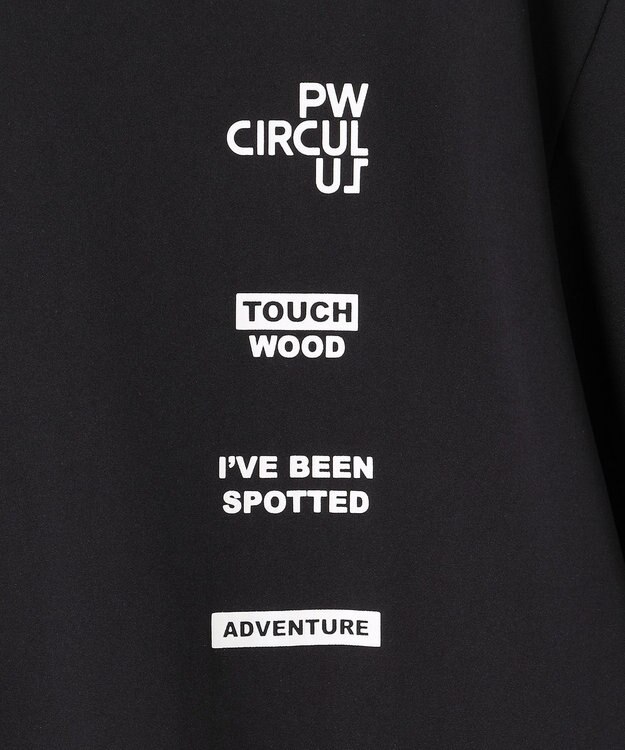 PW CIRCULUS 【MEN】メッシュコンビ モックネック ゴルフ ブラック系