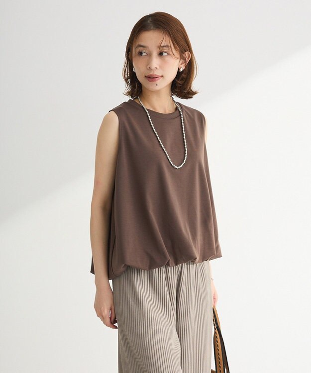 Green Parks ・Ｐｅｔｉｔ　Ｆｌｅｕｒ　バルーンノースリーブプルオ Brown