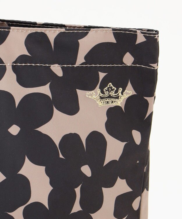 TOCCA 【WEB＆一部店舗限定・A4サイズ対応】DANCING TOCCA SUBBAG サブバッグ ベージュ×ブラック花柄