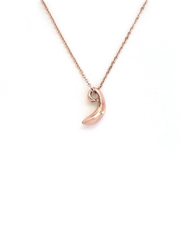 blancotokyo 【金属アレルギー対応】ニュアンスドロップネックレス LAGRIMA necklace ピンクゴールド