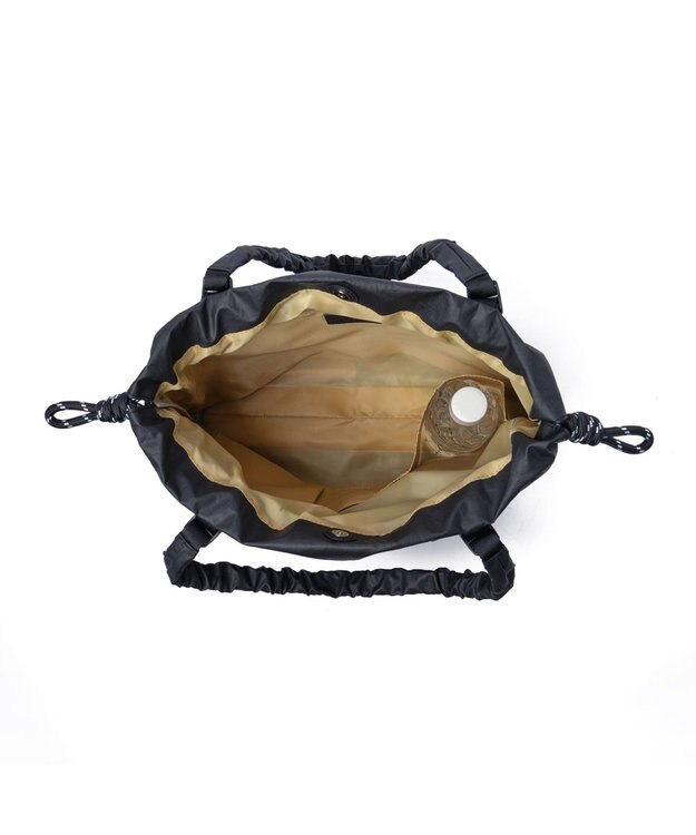 PELLE BORSA 巾着A4トート Wrinkle リンクル 6521 ブラック