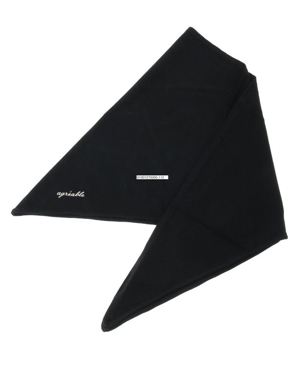 earth music&ecology 三角ニットストール Black