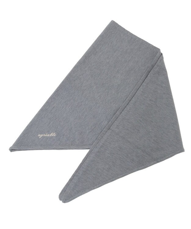 earth music&ecology 三角ニットストール Gray