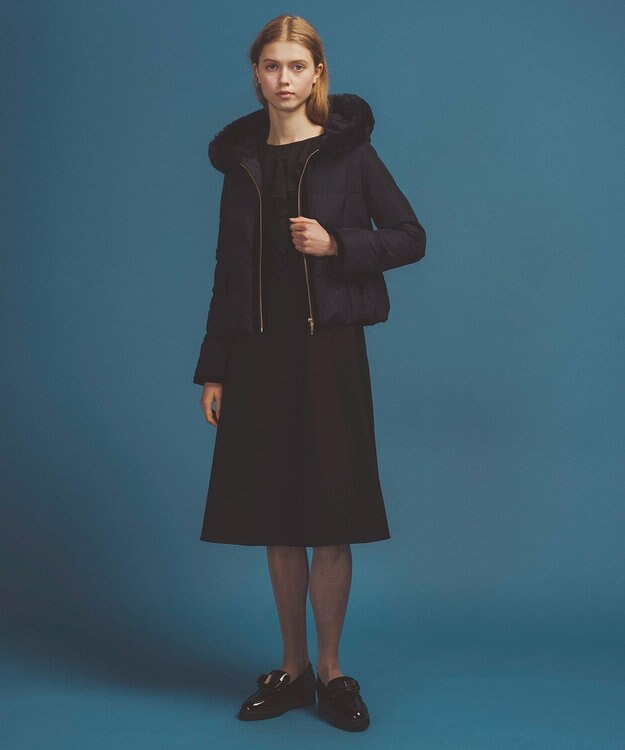 TOCCA 【洗える・消臭】FRILL BLOOM ドレス ネイビー系