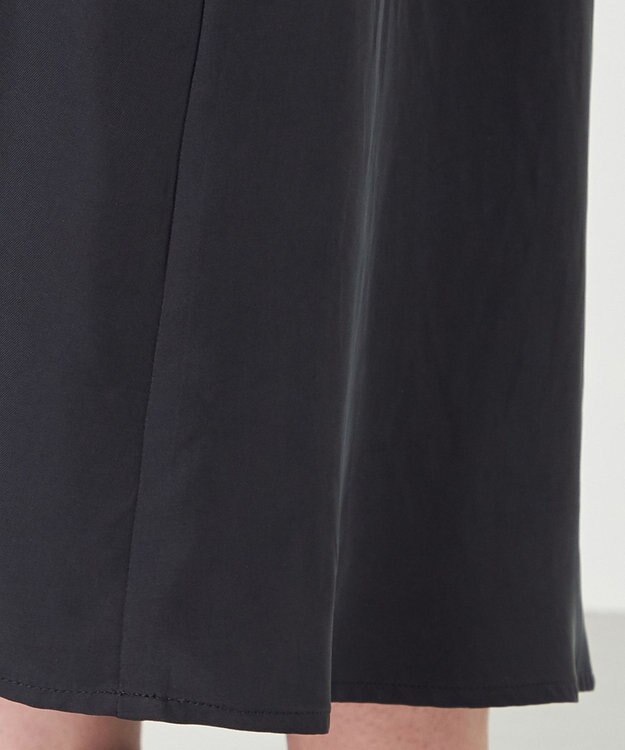 NAVE 【ReNAVE・セットアップ可/洗える/UVケア/接触冷感】フィブリルシャンブレーワンピース ブラック系