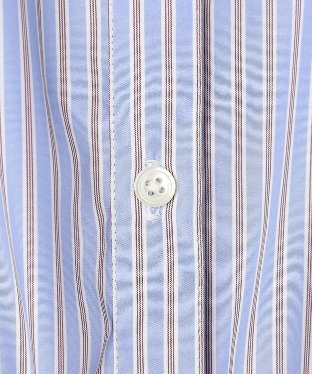 J.PRESS LADIES 【WEB限定】ストライプ シャーリング ブラウス 【WEB限定】サックスストライプ系