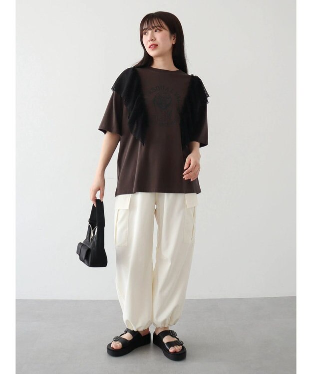 Green Parks ・ＳＵＧＡＲ　ＳＰＯＯＮ　ＬＩＯＮｐｔラッフルＴＥＥ Charcoal Gray