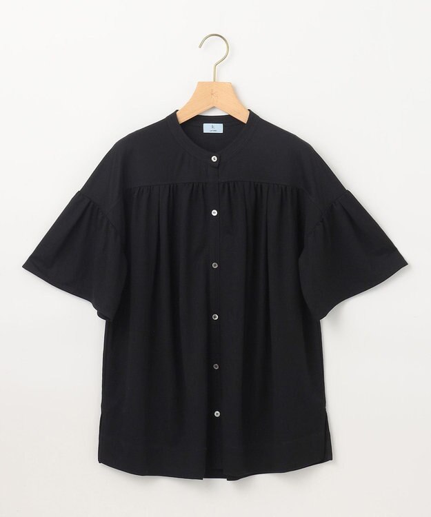 組曲 L 【速乾】ドライタッチ フレア袖トップス ブラック系