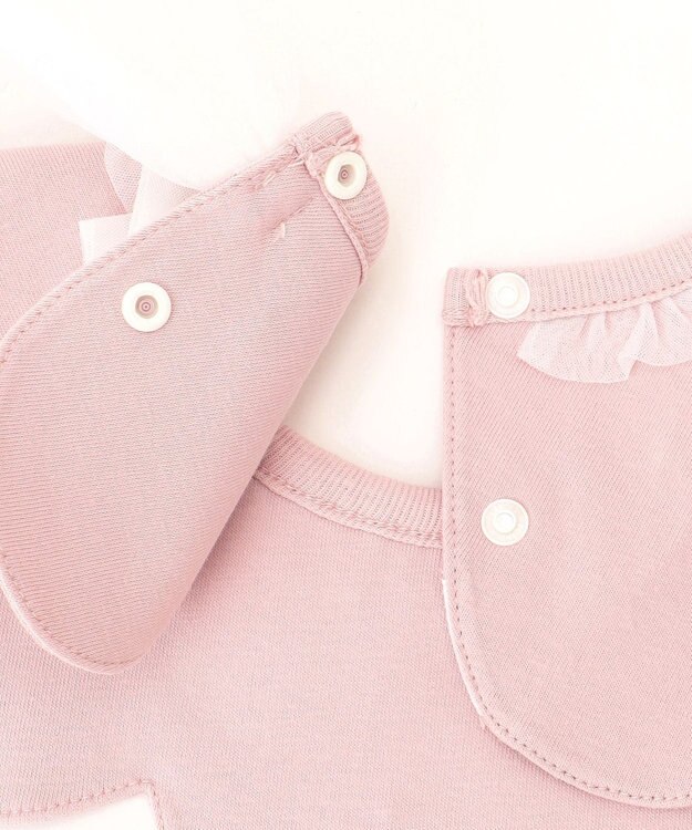 組曲 KIDS 【Fサイズ】チュールリボン スタイ ピンク系