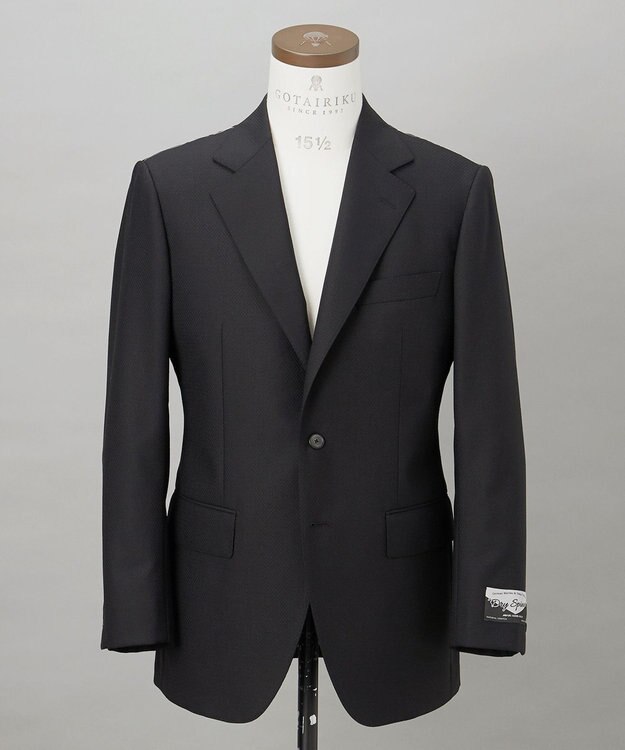 GOTAIRIKU シワになりにくい【御幸毛織/みゆきけおり】DRY SPINNER(ドライスピナー)スーツ_ブラック ブラック系8