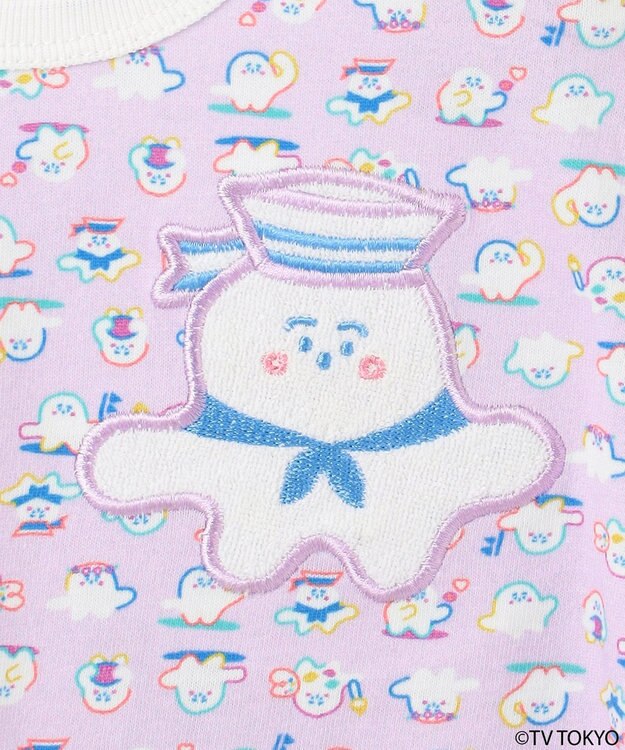 組曲 KIDS 【UVケア】【80-100㎝】シナぷしゅマリン Tシャツ ラベンダー