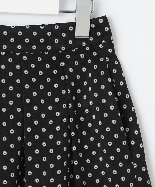 J.PRESS LADIES L 【洗える】ピーチサテン 幾何プリント スカート ネイビー系5