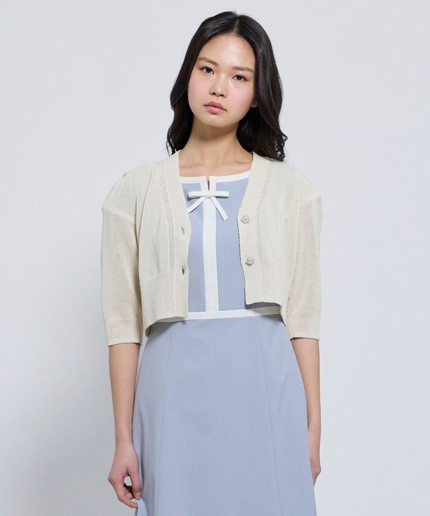 TOCCA SUGAR BITES ニットカーディガン アイボリー系