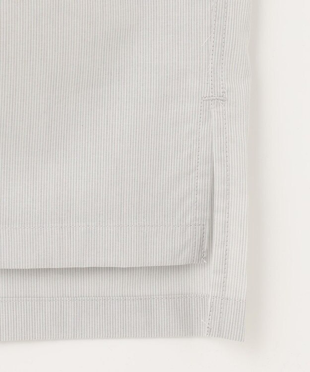 UNFILO MENS 【撥水】 コットンシャツ グレーストライプ