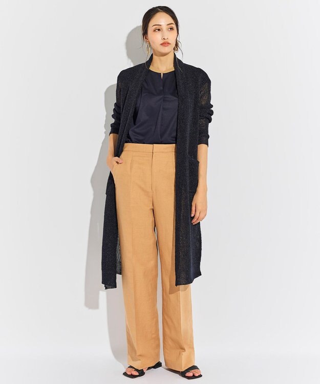 BEIGE， OPTICAL / ロングカーディガン Navy