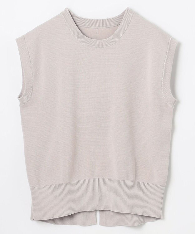 ANY フレンチスリーブニット ライトグレー