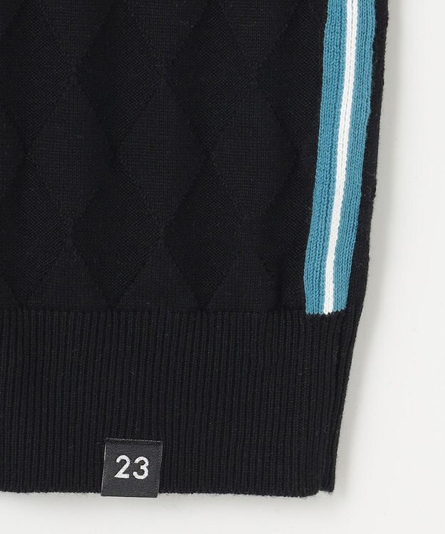 23区GOLF 嬉しいセット企画【ニット＋リバーシブルスカート】【WOMEN】 カラーニットアップ ブラック系