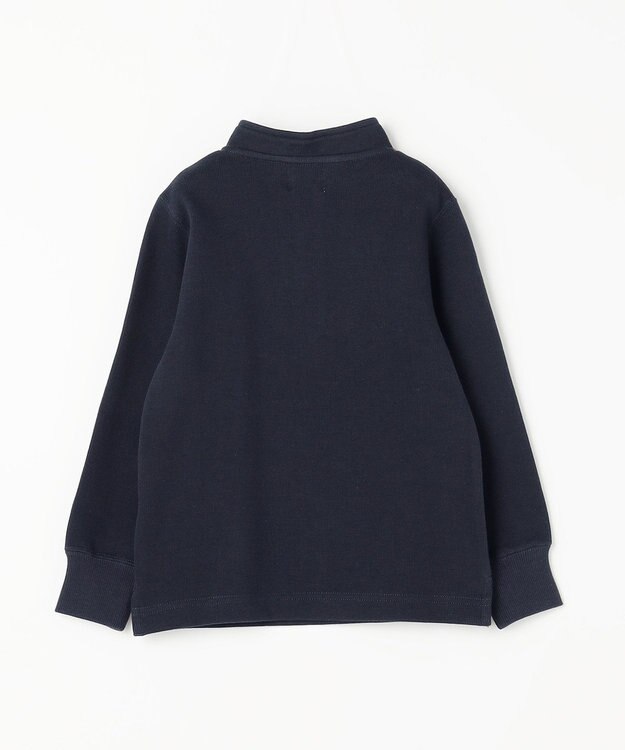 J.PRESS KIDS 【110-130cm】FRONT JIP ハーフジップトレーナー ネイビー系