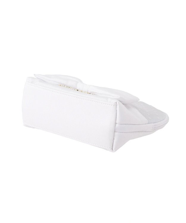 Maison de FLEUR ドットチュールラウンドポーチ Off White