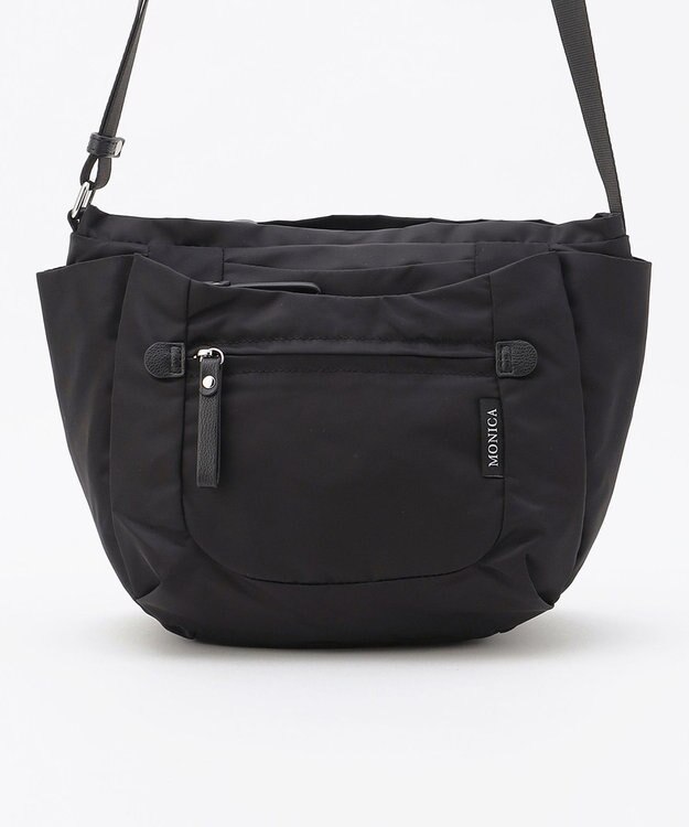 LA BAGAGERIE 【MONICA】ラウンドショルダーバッグ ブラック