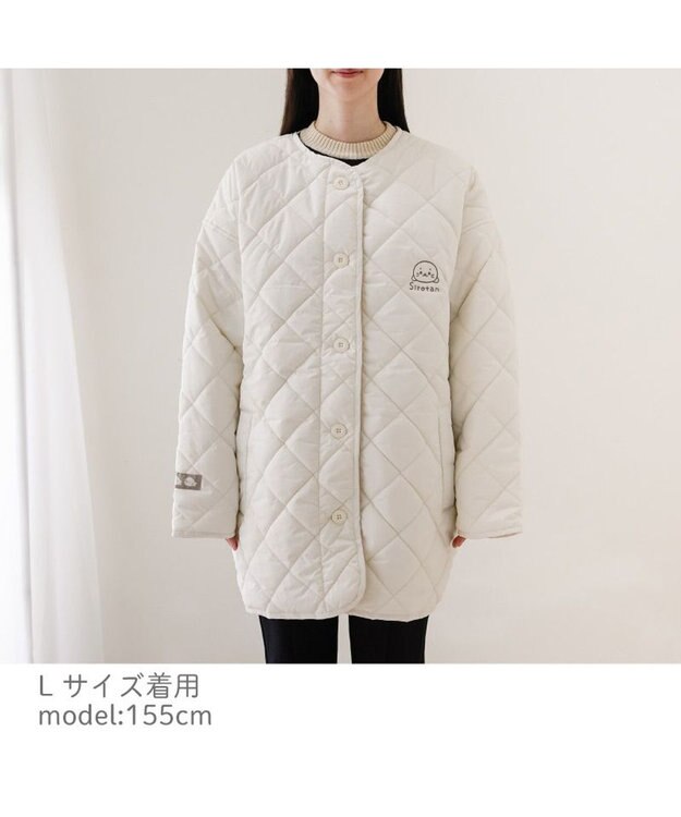 Mother garden しろたん キルティングジャケット ユニセックス 白～オフホワイト