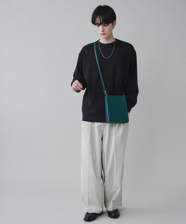 WEGO PUスクエアショルダー ダークグリーン