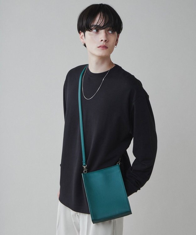 WEGO PUスクエアショルダー ダークグリーン