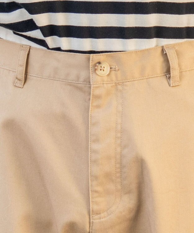 WEGO 【ユニセックス着用ITEM/ウエストゴム/手洗い可】チノイージーワイドパンツ ベージュ