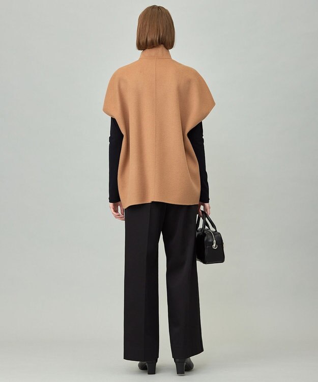 ICB L WoolRever  スタンドカラージレ キャメル系