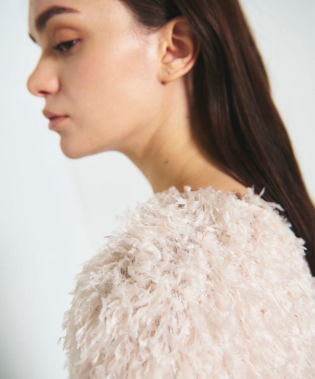 GRACE CONTINENTAL フェザーカットトップ ベージュ