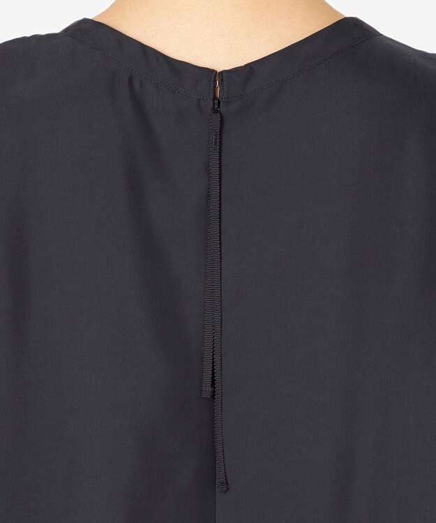 NAVE 【ReNAVE・セットアップ可/洗える/UVケア/接触冷感】フィブリルシャンブレーワンピース ブラック系