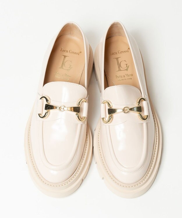 BONTRE 【LucaGrossi/ルカグロッシ】厚底ビットローファー アイボリー