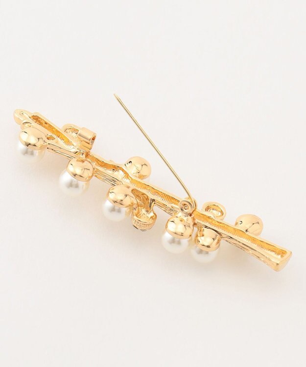 GRACE CONTINENTAL ピン付レースストール ベージュ