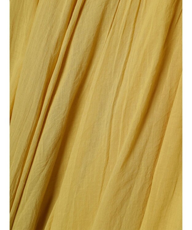 CRAFT STANDARD BOUTIQUE コットンボイルギャザースカート Yellow
