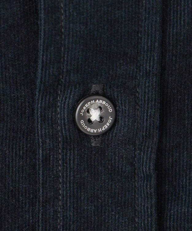 JOSEPH ABBOUD 【ストレッチ】コーデュロイ シャツ ネイビー系