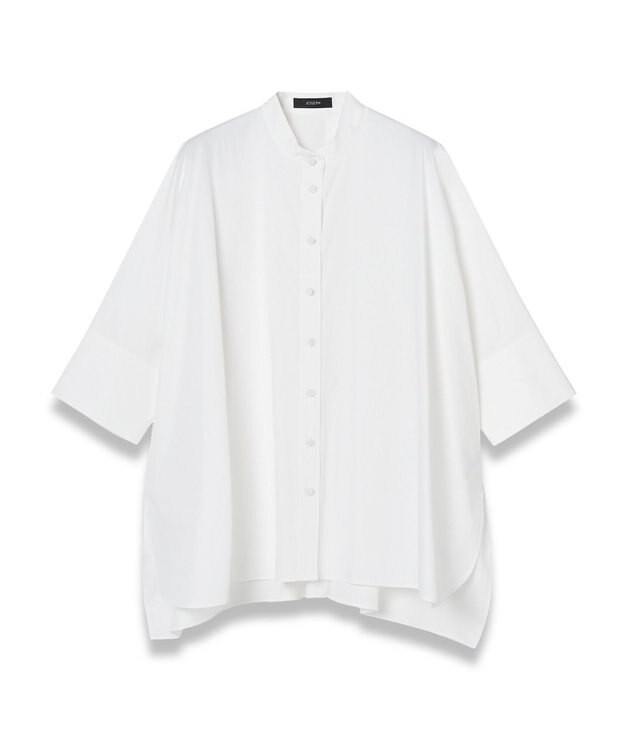 JOSEPH 【洗える】ポプリン　オーバーサイズシャツ White