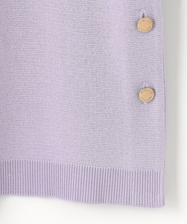 J.PRESS LADIES 【洗える】COTTON ACETATE クルーネック ニット ラベンダー系