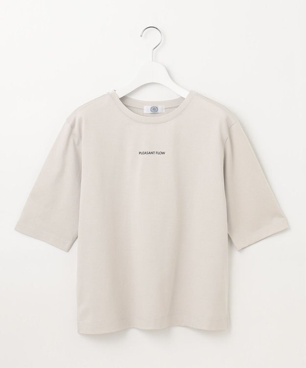 J.PRESS LADIES L ロゴ Tシャツ グレージュ系