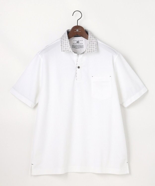 JOSEPH ABBOUD 【キングサイズ・愛されて21年！オーガニックコットン使用】ダディ ポロシャツ ホワイト系