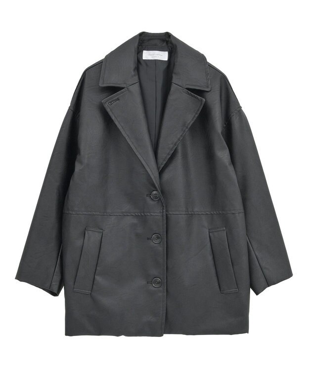 Green Parks フェイクレザージャケット Black