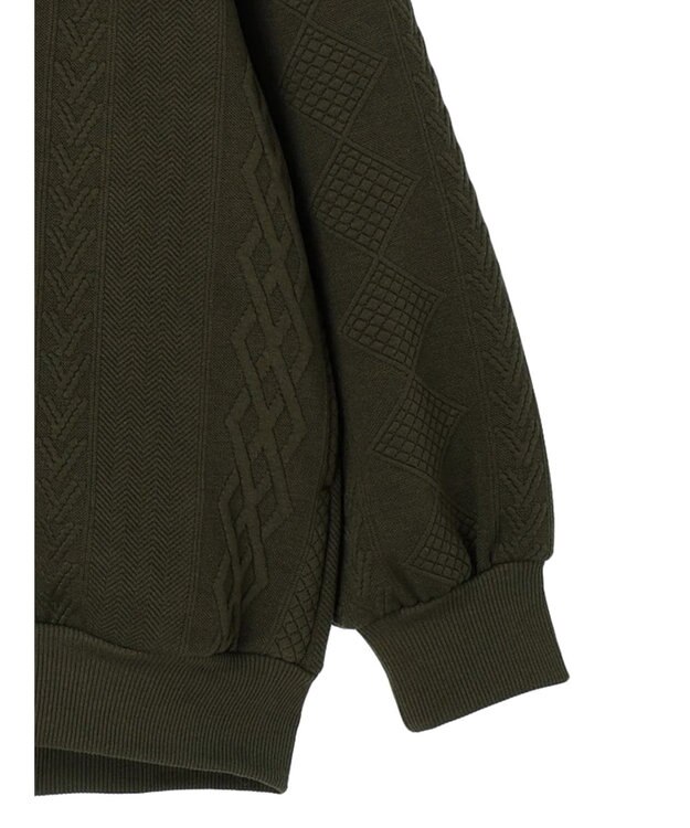 CRAFT STANDARD BOUTIQUE JQカット切り替えカーディガン1 Khaki