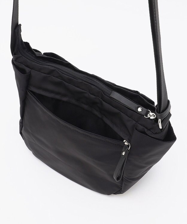 LA BAGAGERIE 【MONICA】ラウンドショルダーバッグ ブラック