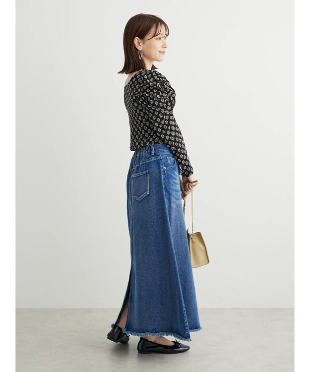 Green Parks ・ＳＵＧＡＲ　ＳＰＯＯＮ　カラーデニムスカート Indigo