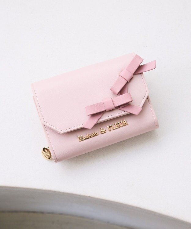 Maison de FLEUR プチリボンウォレット Pink