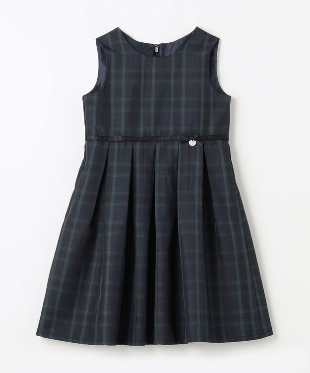 ANY KIDS チェックジャンパースカート ブラックウォッチ