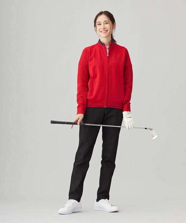 23区GOLF 【WOMEN】【ストレッチ】ハイパワーストレッチカルゼパンツ ブラック系