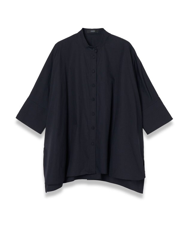 JOSEPH 【洗える】ポプリン　オーバーサイズシャツ Navy