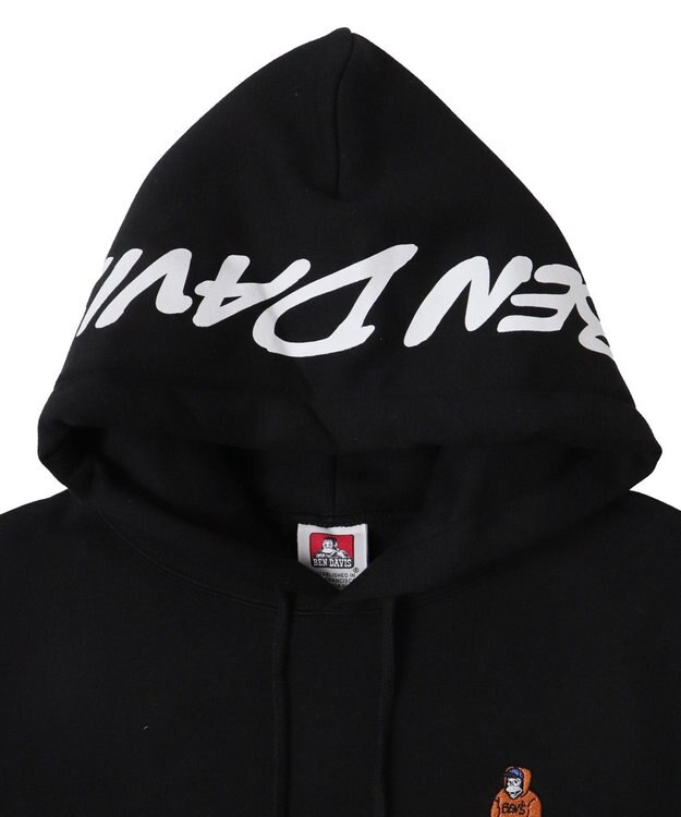 WEGO BENDAVISブリッジグラフィックプルパーカー ブラック