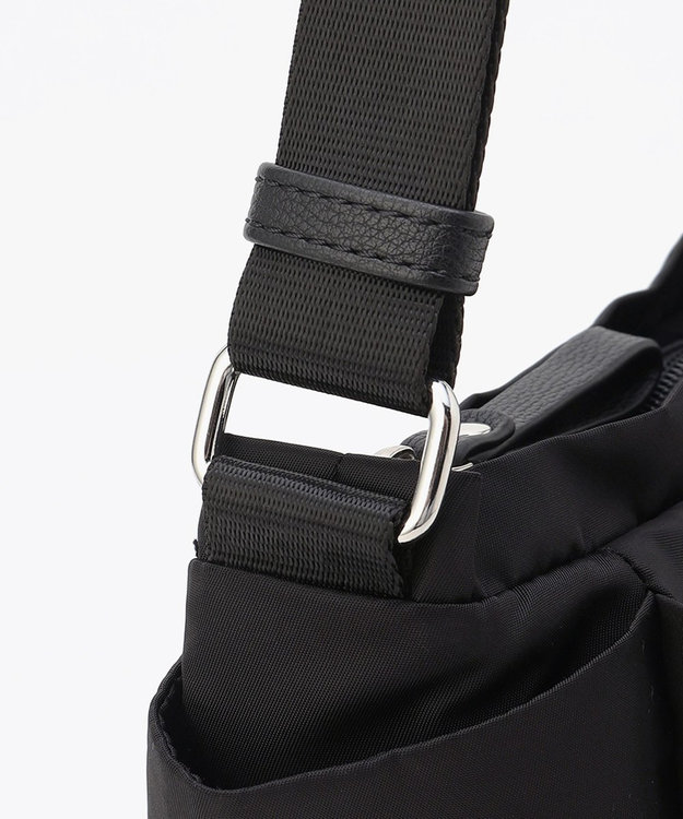 LA BAGAGERIE 【MONICA】ラウンドショルダーバッグ ブラック