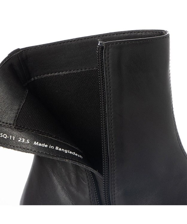 ing <ing PLUS>【WEB限定】【3E】厚底ショートブーツ ブラック